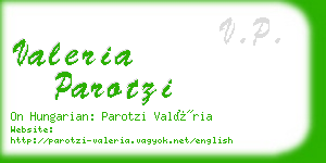 valeria parotzi business card